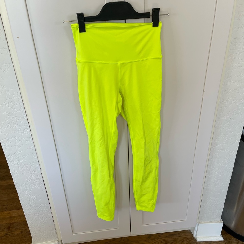 Lululemon Wunder Unders In Lime Green. Size 4. - image 1